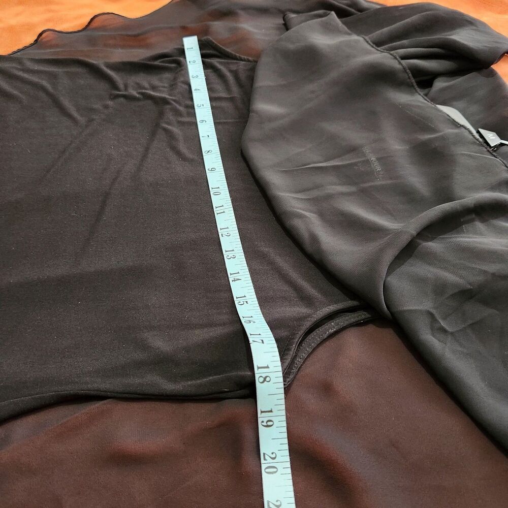 Glamour Night Dress Size 8 Attached Sheer Cape Stretch Cocktail Dress - Picture 2 of 13